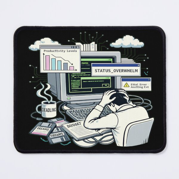 Item preview, STATUS_OVERWHELM – Adulting.exe Fatal Error designed and sold by Jankes88.