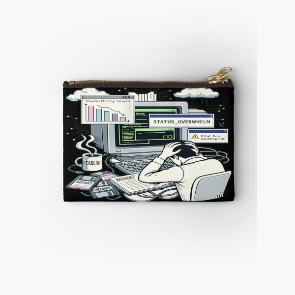 Item preview, STATUS_OVERWHELM – Adulting.exe Fatal Error designed and sold by Jankes88.