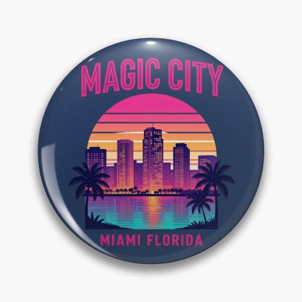 Item preview, Magic City Miami Florida Neon Sunset designed and sold by piketo.
