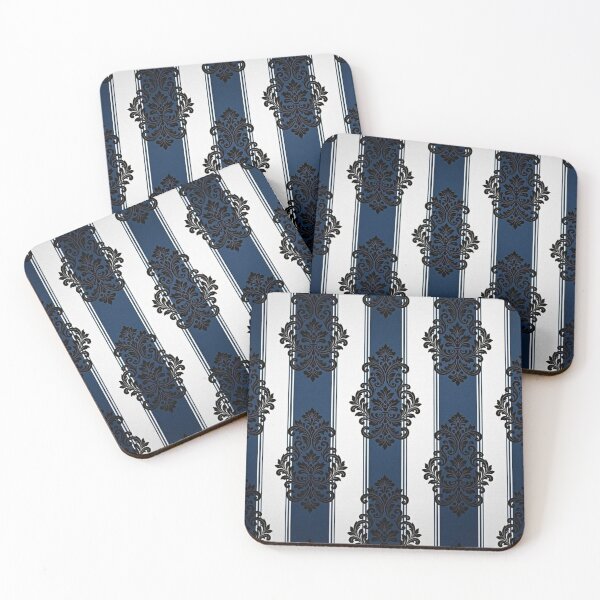 Item preview, Blue & White Striped Black Baroque designed and sold by DesignsByPrnces.
