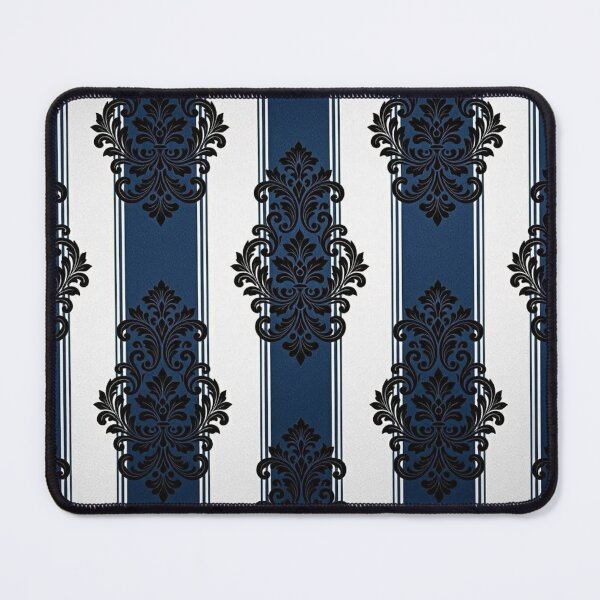 Item preview, Blue & White Striped Black Baroque designed and sold by DesignsByPrnces.