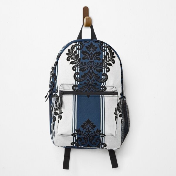 Item preview, Blue & White Striped Black Baroque designed and sold by DesignsByPrnces.