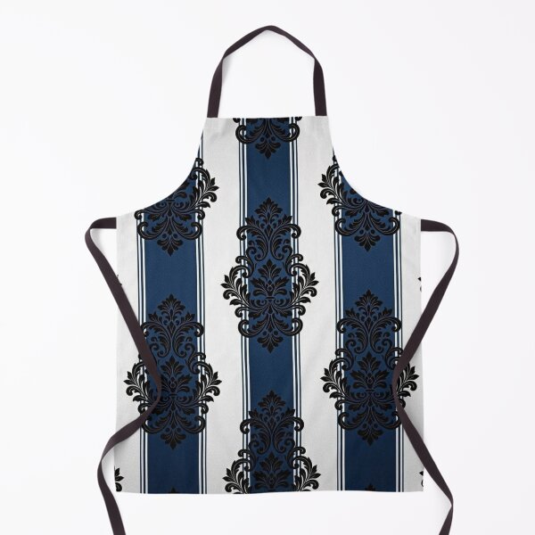 Item preview, Blue & White Striped Black Baroque designed and sold by DesignsByPrnces.