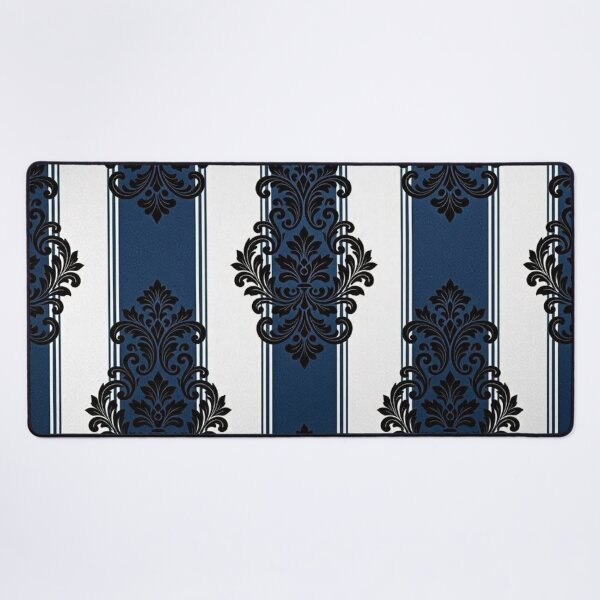 Item preview, Blue & White Striped Black Baroque designed and sold by DesignsByPrnces.