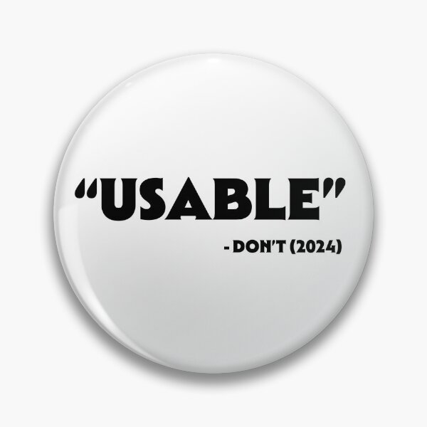 Item preview, "USABLE" DON'T Quote (Black Font) designed and sold by DevinCoonsMerch.