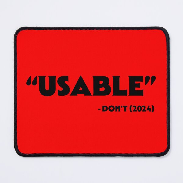 Item preview, "USABLE" DON'T Quote (Black Font) designed and sold by DevinCoonsMerch.