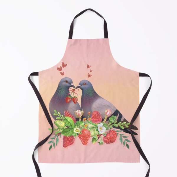 Item preview, Adorable Pigeon Couple with Strawberry Gift designed and sold by dreamhatchh.
