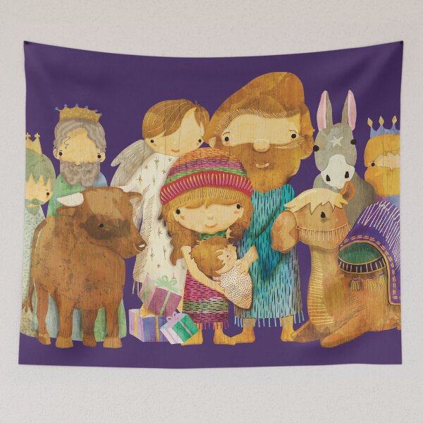 Item preview, Cute Christmas Nativity Scene designed and sold by Karin Taylor.