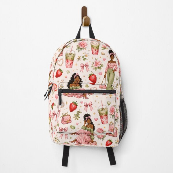 Item preview, Strawberry Matcha Seamless Pattern designed and sold by K3DreamKreations .