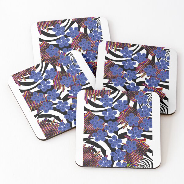 Item preview, Pattern Blue Black and White Berry designed and sold by naicesses.