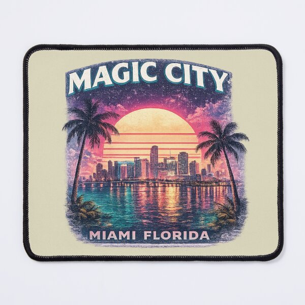 Item preview, Magic City Miami Florida Neon Sunset designed and sold by piketo.