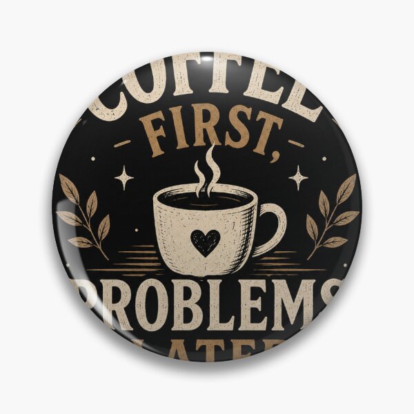 Item preview, Coffee First Problems Later designed and sold by DaryaArtFrance.