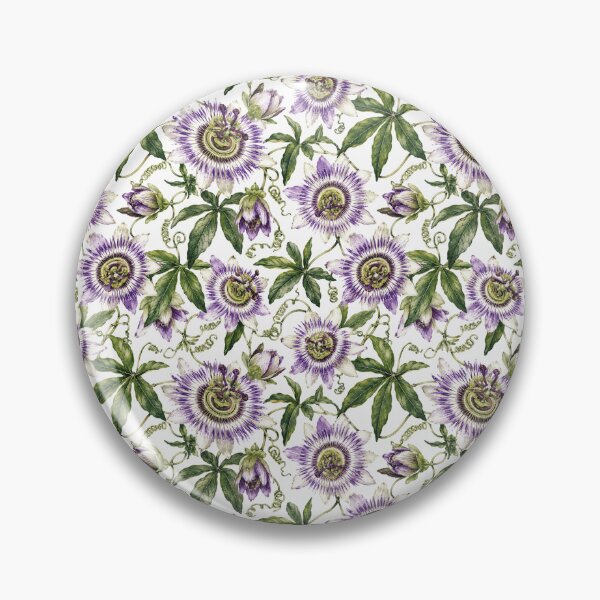 Item preview, Passion Flower Exotic Watercolor Botanical Seamless Pattern designed and sold by Inkworksbyshery.