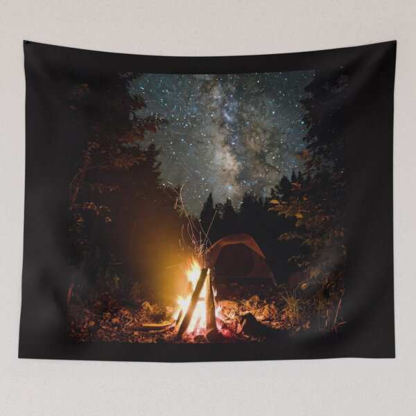 Item preview, Camping Under the Stars | Milky Way Campfire Night designed and sold by Trail Echo Prints.