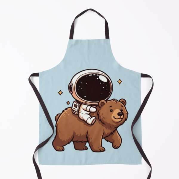 Item preview, Cute Astronaut Riding Cartoon Bear Space Adventure designed and sold by NosandEdgy.