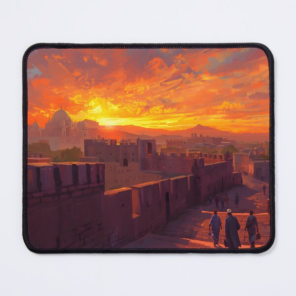 Item preview, Ancient Kano City Walls at Sunset designed and sold by SavannaCanvas.