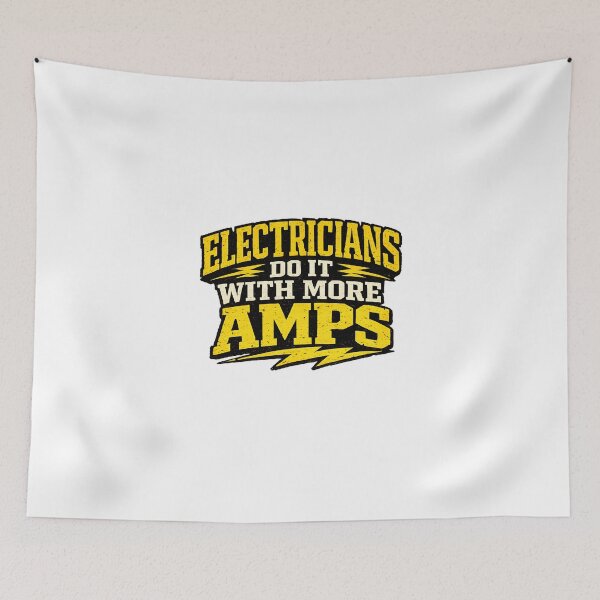 Item preview, Electricians Do It With More Amps — Funny Electrician Humor Tradesman Gift Tee designed and sold by KawaiiOrbit.