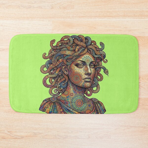 Item preview, Medusa Mandala Portrait - Ornate Psychedelic Gorgon Art designed and sold by Exquisite Design Studio „Paculówka”.
