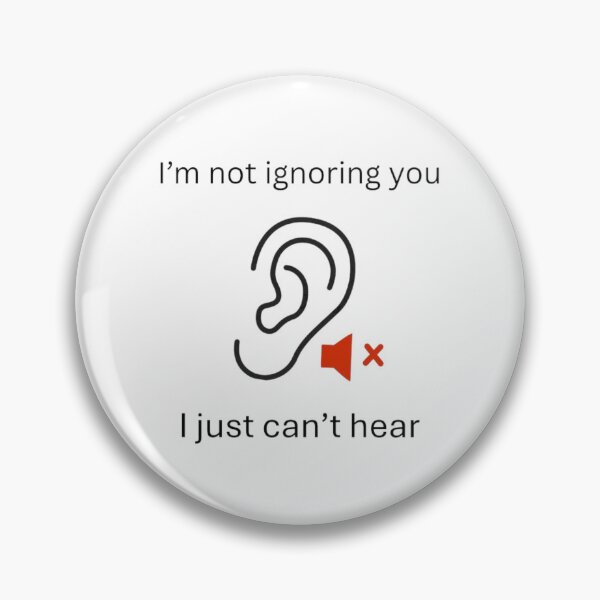 Item preview, I’m not ignoring you. I just can’t hear.  designed and sold by AvertedCrisis.