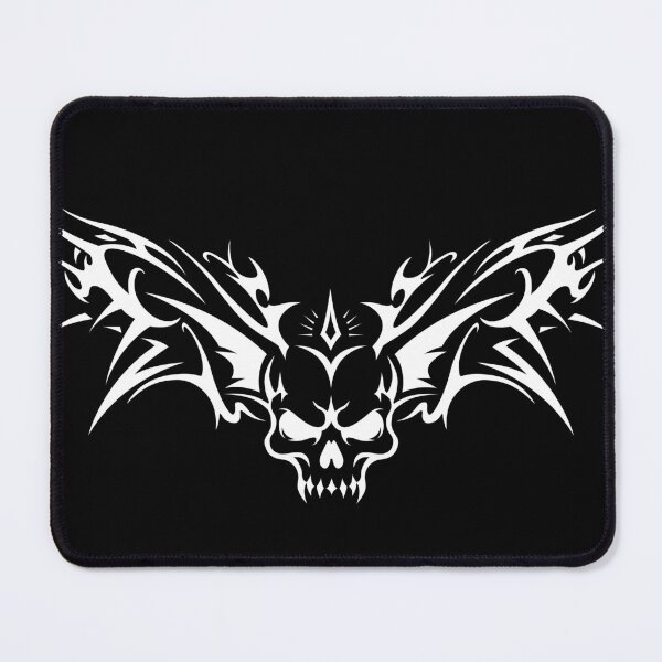 Item preview, Metal skull with wings. Tribal cybergoth designed and sold by Tribalgothss.