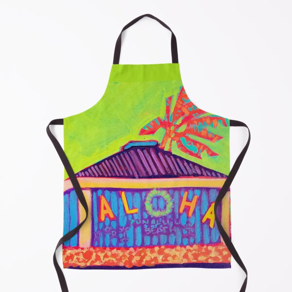 Item preview, Punalu'u Beach Hut with Lime Sky designed and sold by Mad World Art Ltd. Co..
