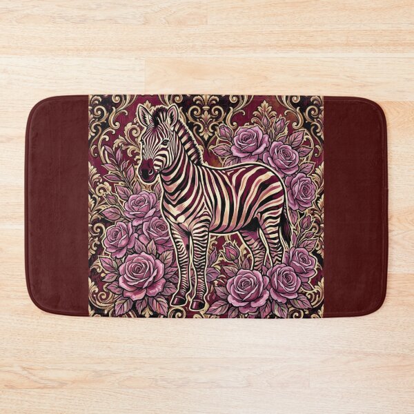 Item preview, Burgundy Zebra & Baroque designed and sold by DesignsByPrnces.