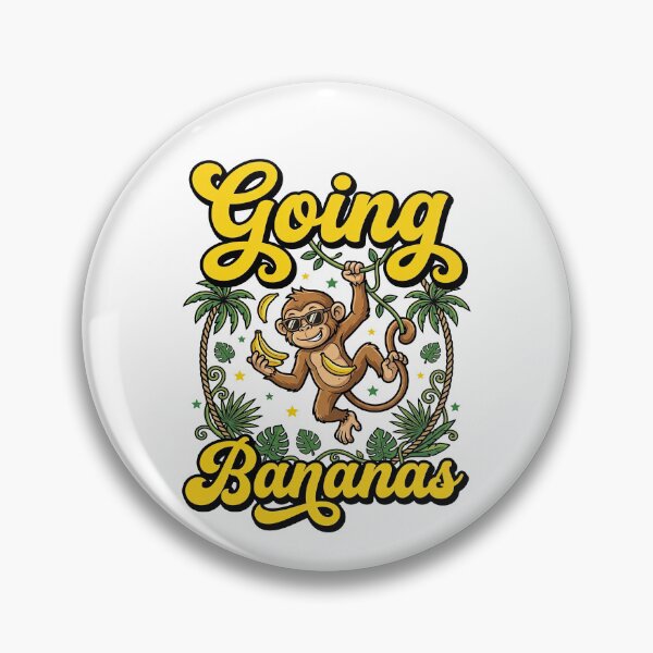 Item preview, Going Bananas Funny Monkey Jungle Humor designed and sold by TeeARTHY.