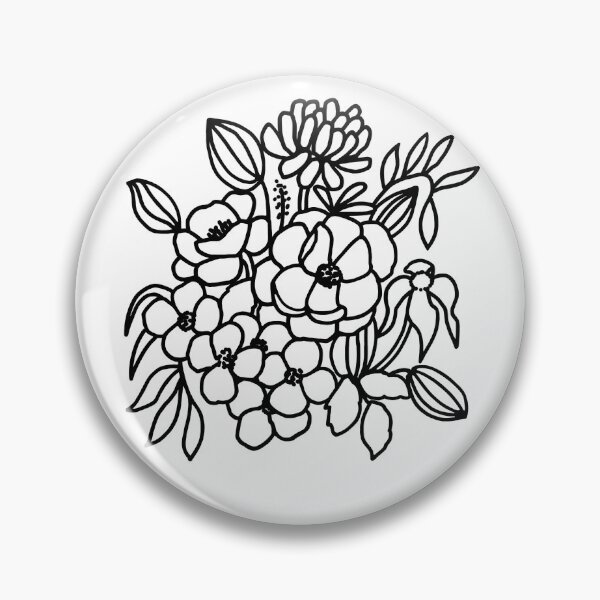 Item preview, Hand Drawn Floral Bouquet Coloring Page designed and sold by IwonaKpn.