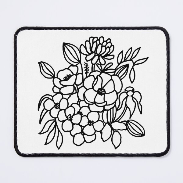 Item preview, Hand Drawn Floral Bouquet Coloring Page designed and sold by IwonaKpn.