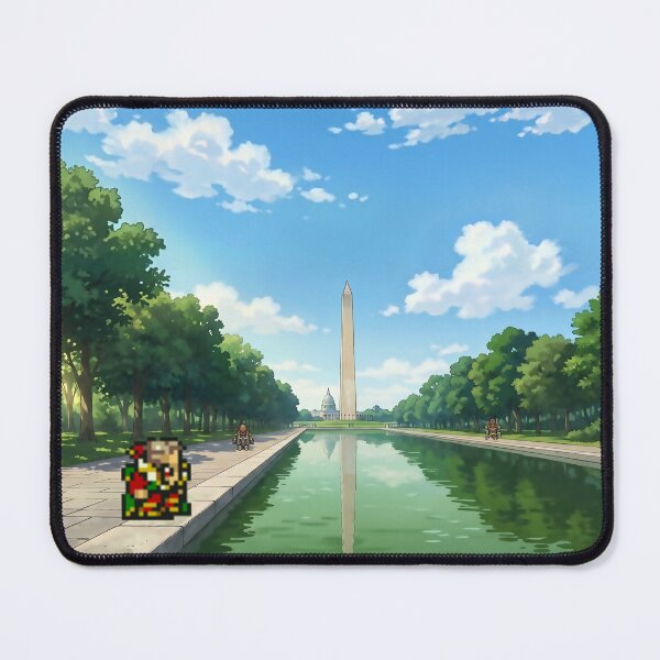 Item preview, Final Fantasy VI - Kefka Contaminating the Reflecting Pool in Washington DC designed and sold by nyanjutsu.