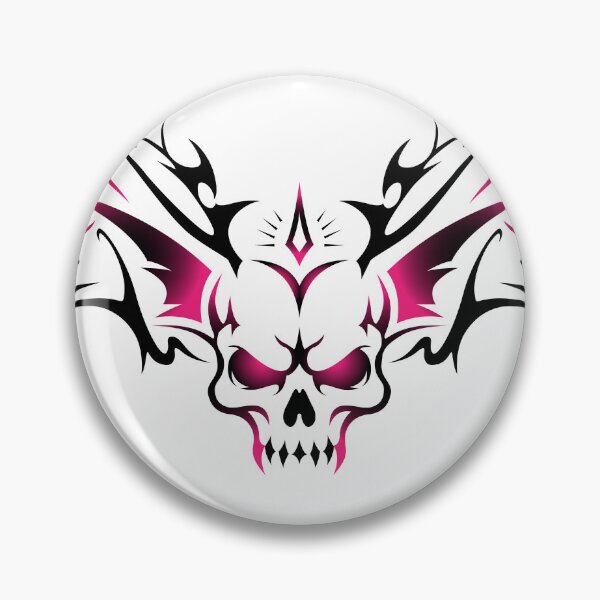 Item preview, Metal skull with wings. Tribal cybergoth designed and sold by Tribalgothss.