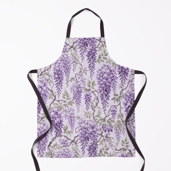 Item preview, Wisteria Purple Rain Watercolor Seamless Floral Pattern designed and sold by Inkworksbyshery.