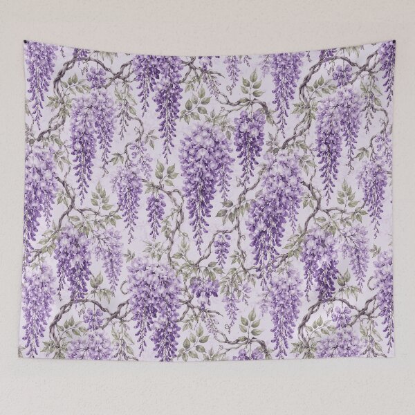 Item preview, Wisteria Purple Rain Watercolor Seamless Floral Pattern designed and sold by Inkworksbyshery.