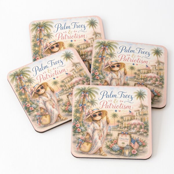 Item preview, Palm Trees & Patriotism™ | Palm Beach Monkey Summer Collection designed and sold by TeelieTurner.