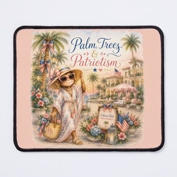Item preview, Palm Trees & Patriotism™ | Palm Beach Monkey Summer Collection designed and sold by TeelieTurner.