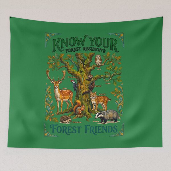 Item preview, Know Your Forest Residents Animal Guide designed and sold by TeeARTHY.