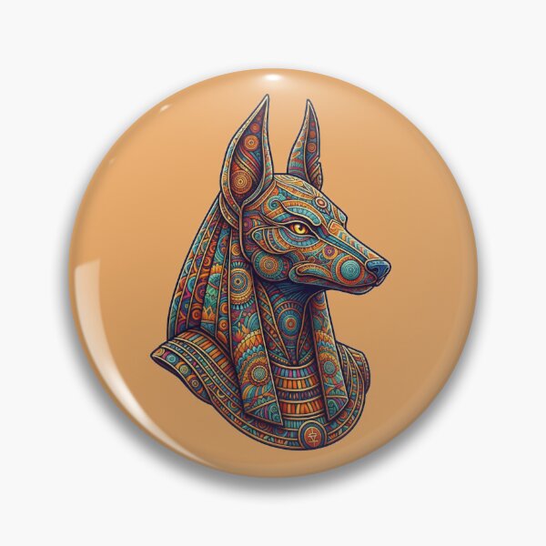 Item preview, Anubis Mandala Portrait - Egyptian God Ornate Geometric Art designed and sold by Exquisite Design Studio „Paculówka”.