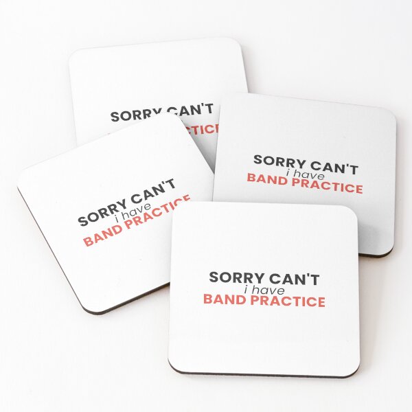 Item preview, Sorry Cant I Have Band Practice Funny Musician Tee designed and sold by 7Four1 Designs.
