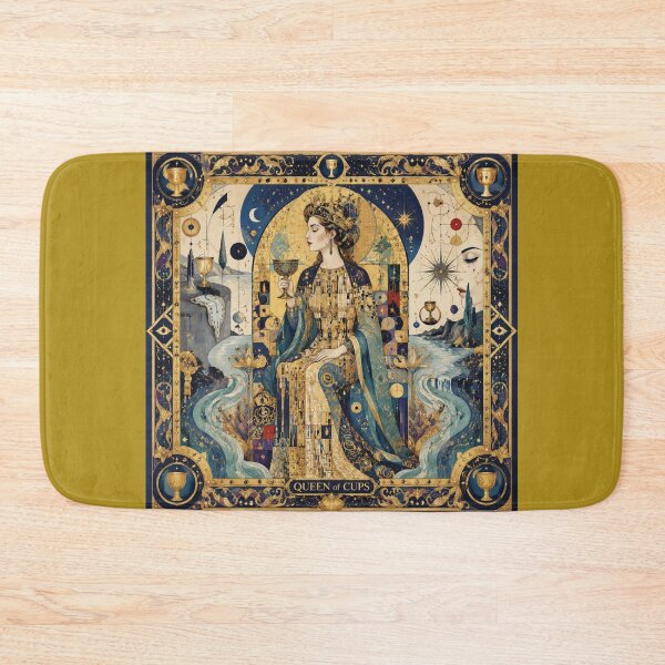 Item preview, The Queen of Cups - Guardian of the Depths of the Soul | Surrealist Tarot designed and sold by Natalia-Vlad.