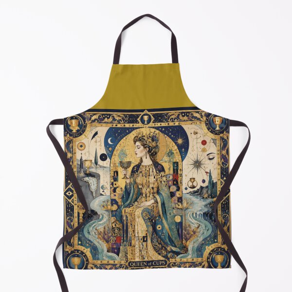 Item preview, The Queen of Cups - Guardian of the Depths of the Soul | Surrealist Tarot designed and sold by Natalia-Vlad.
