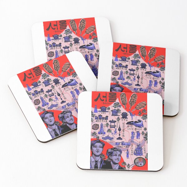 Item preview, Seoul Korea map designed and sold by lucidlycremated.