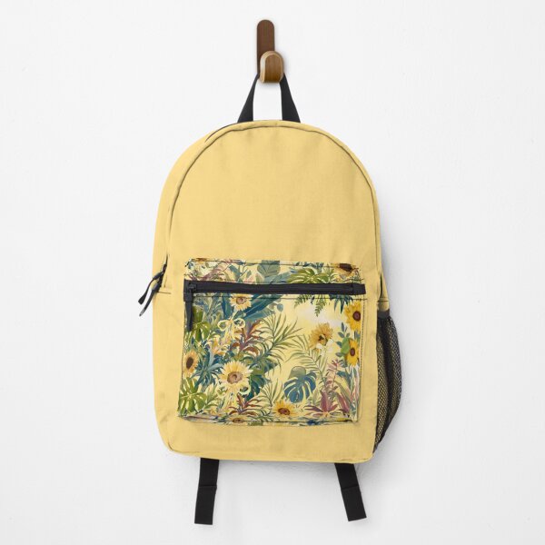 Item preview, Boho Sunflower Tropical Leaves Pattern | Cottagecore Summer Aesthetic designed and sold by Asmaa Abdul-Azim.