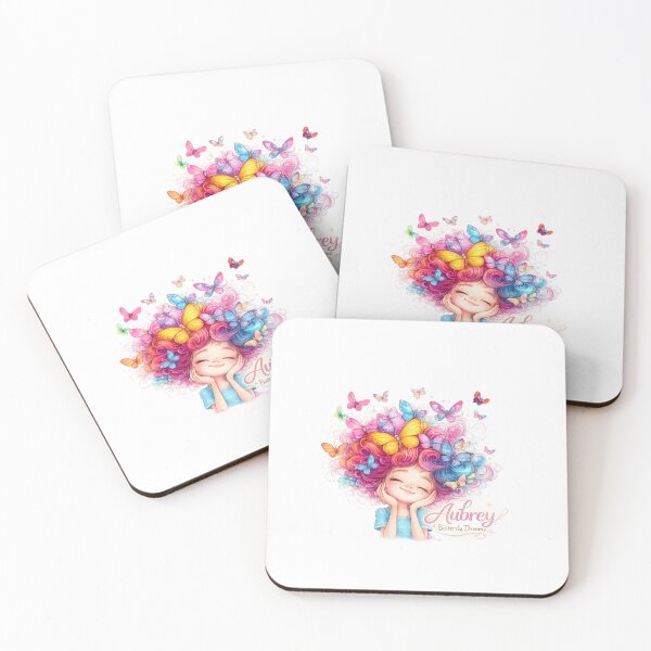 Item preview, Aubrey Name Cute Girl Butterfly Dreams Watercolor Aesthetic designed and sold by Dinaelsherkawy.