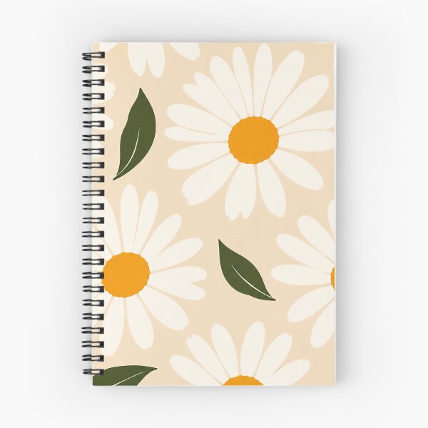 Aperçu de l'œuvre Motif marguerite moderne | Design floral contemporain créée et vendue par Islabonita..