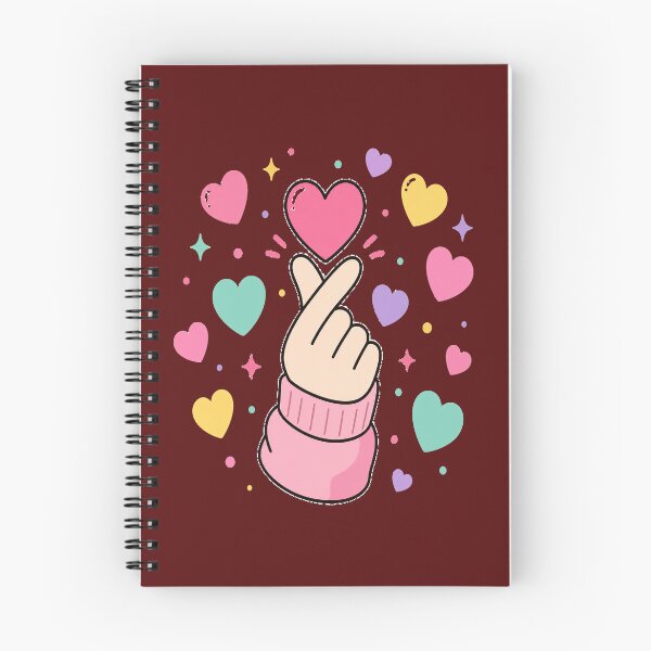Item preview, Korean Finger Heart Cute Pastel Love Art — Kawaii Hearts Valentine Gift designed and sold by CozyPaletteShop.