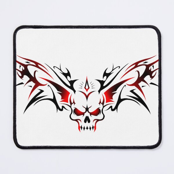 Item preview, Metal skull with wings. Tribal cybergoth designed and sold by Tribalgothss.