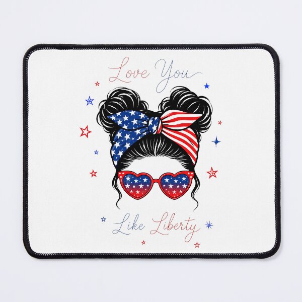 Item preview, Love You Like Liberty Patriotic Girl designed and sold by PrettyRottenCo.