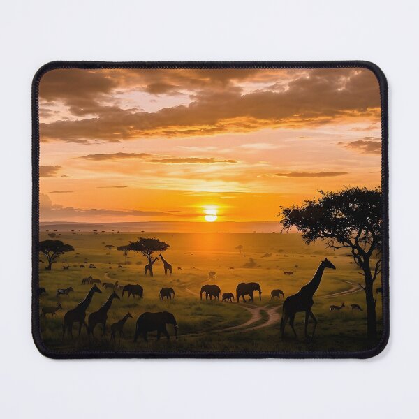 Item preview, African Savanna Wildlife Sunset designed and sold by SavannaCanvas.