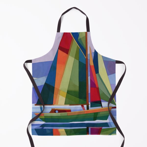 Item preview, Colorful abstract geometric sailboat designed and sold by dcrc.