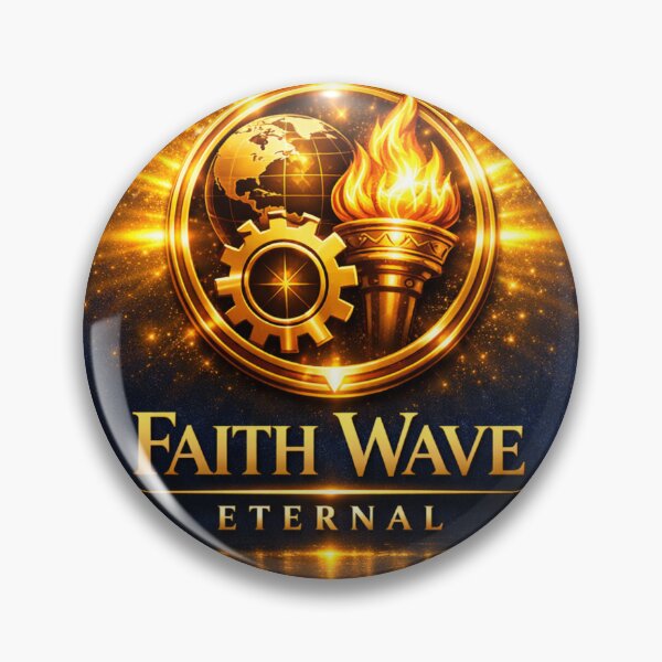 Item preview, Faith Wave Eternal – Divine Emblem of Light designed and sold by MastersDesignNk.